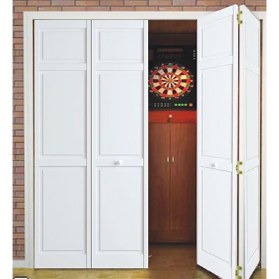 White accordion door